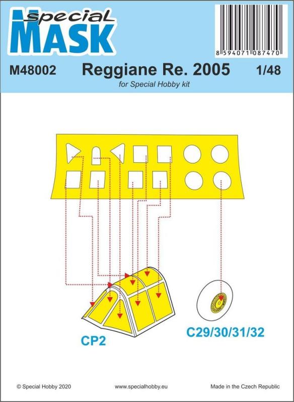 Reggiane Re.2005 Mask Reggiane Re.2005 Mask von Special Hobby