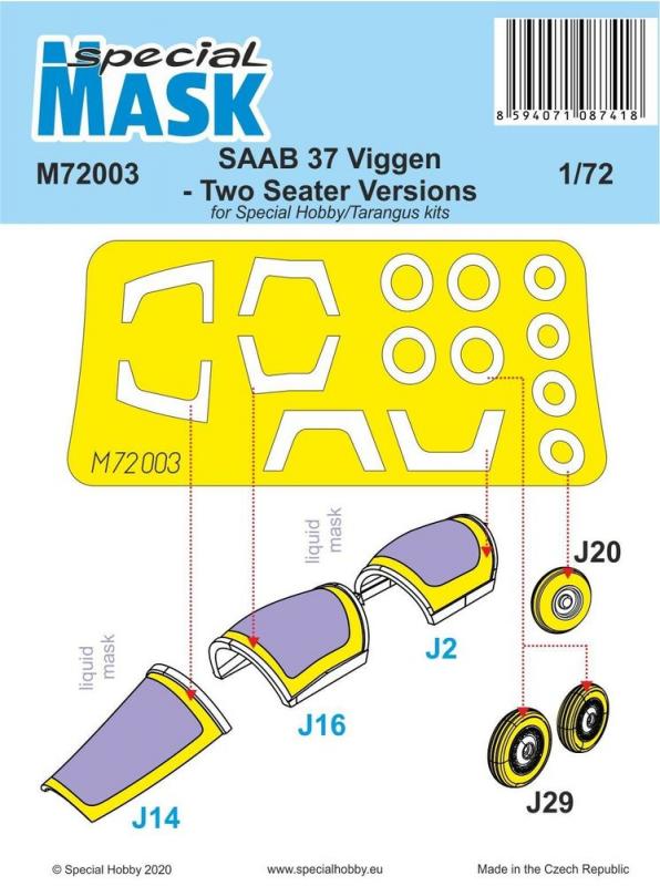 SAAB 37 Viggen Two Seater - Mask SAAB 37 Viggen Two Seater - Mask von Special Hobby