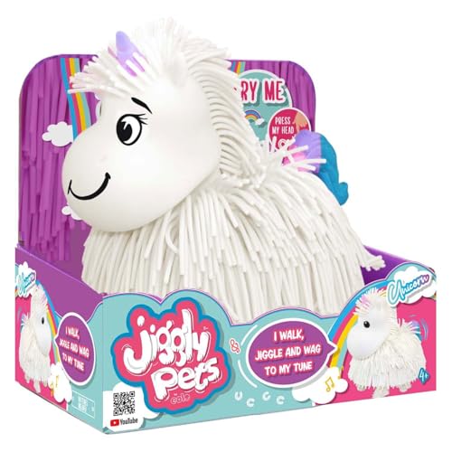 Spectron interaktives Einhorn Spielzeug Jiggly Pets weiß - laufendes Einhorn von Spectron