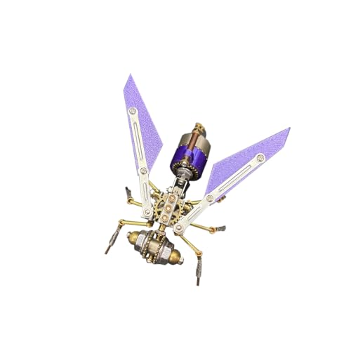 3D Metall Puzzle Razorwing Membrane Bee A - 127 Stück 3D-Montagemodell Spielzeug Kreatives Sammlerstück Ausstellungsstück Spielzeug Geschenk(Rasiermembranbiene A) von SpedUpX