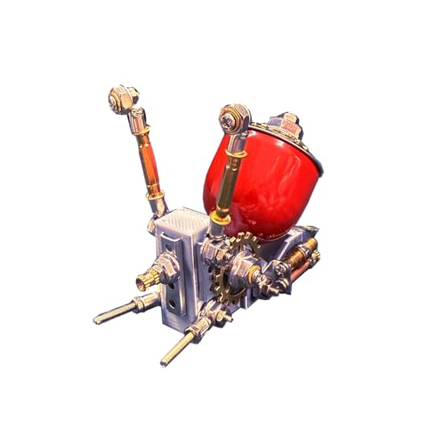 3D Metall Puzzle Schnecke - 89 Stück Steampunk Modell Erwachsene DIY Hand Montage für Geburtstag Geschenk(Rot) von SpedUpX