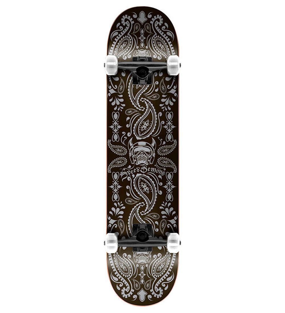 Speed Demons Skateboard - 7, 75 '' - Bandana Complete - Schwarz/ - Speed Demons - One Size - Skateboards von Speed Demons