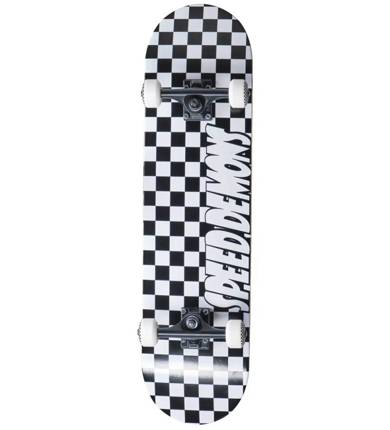 Speed Demons Skateboard - 7,5" - Damespiel komplett - Schwarz/We - Speed Demons - One Size - Skateboards Speed Demons Skateboard - 7,5" - Damespiel komplett - Schwarz/We - Speed Demons - One Size - Skateboards von Speed Demons