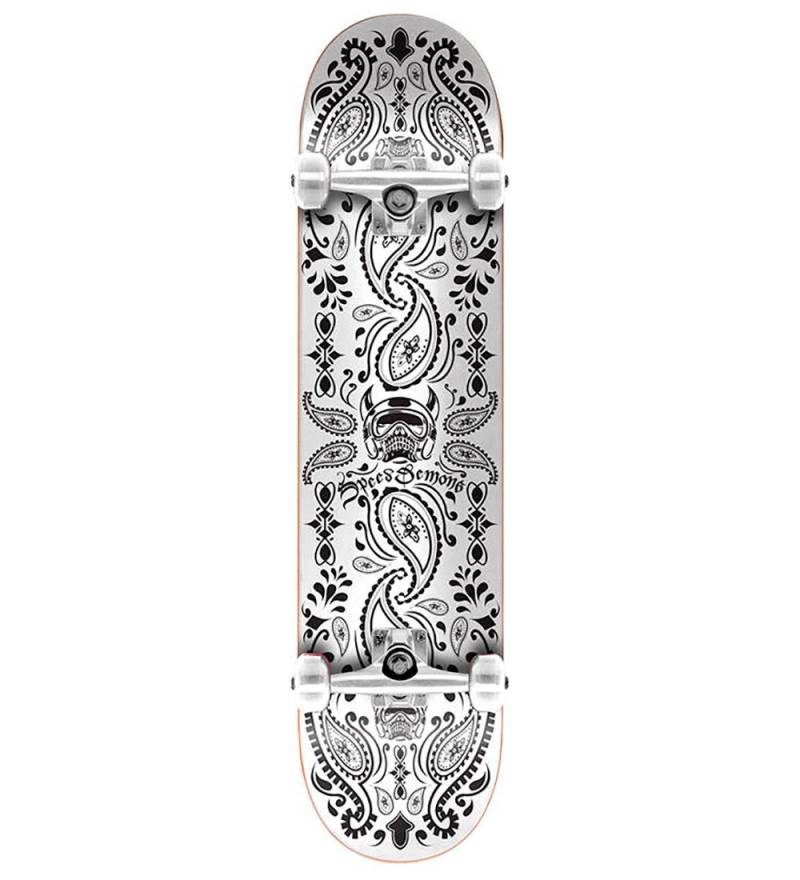 Speed Demons Skateboard - 8'' - Bandana komplett - Weiß - Speed Demons - One Size - Skateboards Speed Demons Skateboard - 8'' - Bandana komplett - Weiß - Speed Demons - One Size - Skateboards von Speed Demons