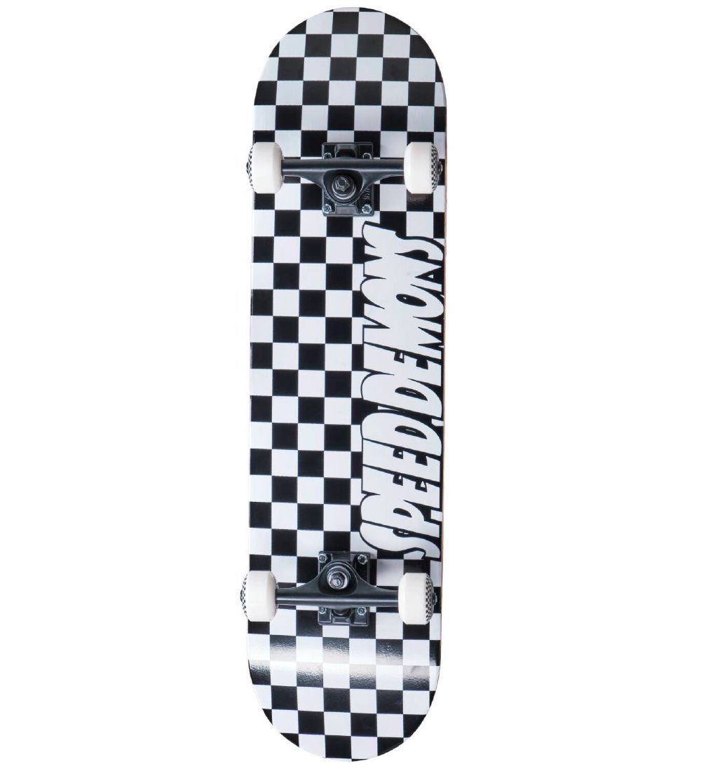 Speed Demons Skateboard - 8 '' - Checkers Complete - Checkers - Speed Demons - One Size - Skateboards von Speed Demons