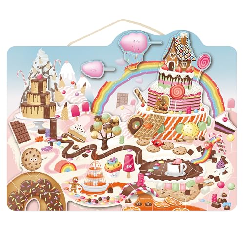 SPEEDY MONKEY Magnetisches Bonbonpuzzle – Holzbasis mit Süßigkeitenthema, Montessori-Lernspielzeug für Kinder ab 3 Jahren, entwickelt Fokus- und Koordinationsfähigkeiten. SPEEDY MONKEY Magnetisches Bonbonpuzzle – Holzbasis mit Süßigkeitenthema, Montessori-Lernspielzeug für Kinder ab 3 Jahren, entwickelt Fokus- und Koordinationsfähigkeiten. von Speedy Monkey
