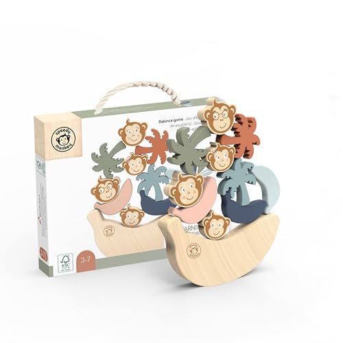 Speedy Monkey SP1012 Balance-Spiel 10,1x18,6x2,5cm bunt, Holz Spielzeug für Kinder, Liebevolle Details-tolle Geschenkidee Speedy Monkey SP1012 Balance-Spiel 10,1x18,6x2,5cm bunt, Holz Spielzeug für Kinder, Liebevolle Details-tolle Geschenkidee von Speedy Monkey