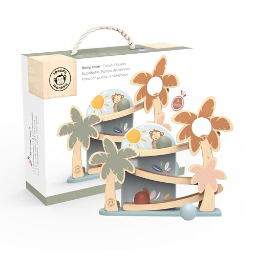 Speedy Monkey SP1019 Rampenbahn 35,6x11,6x34cm bunt, Holz Spielzeug für Kinder, Liebevolle Details-tolle Geschenkidee Speedy Monkey SP1019 Rampenbahn 35,6x11,6x34cm bunt, Holz Spielzeug für Kinder, Liebevolle Details-tolle Geschenkidee von Speedy Monkey