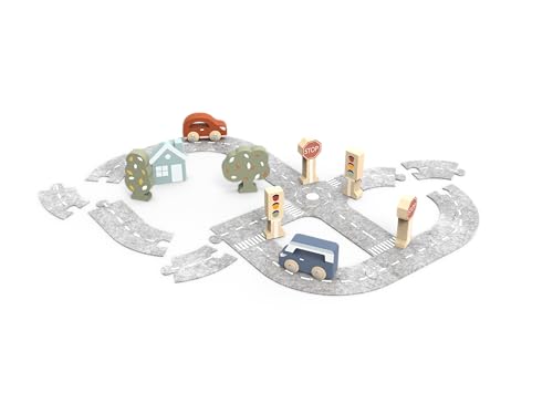 Speedy Monkey SP1026 Set Autospur Puzzle inklusive Zwei Autos Verpackung 22x7,5x17cm bunt, Holz Spielzeug für Kinder, Liebevolle Details-tolle Geschenkidee Speedy Monkey SP1026 Set Autospur Puzzle inklusive Zwei Autos Verpackung 22x7,5x17cm bunt, Holz Spielzeug für Kinder, Liebevolle Details-tolle Geschenkidee von Speedy Monkey
