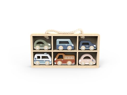 Speedy Monkey Set 6 Autos inklusive Setzkasten 29,6x3,5x16cm bunt, Holz Spielzeug für Kinder, Liebevolle Details- tolle Geschenkidee Speedy Monkey Set 6 Autos inklusive Setzkasten 29,6x3,5x16cm bunt, Holz Spielzeug für Kinder, Liebevolle Details- tolle Geschenkidee von Speedy Monkey