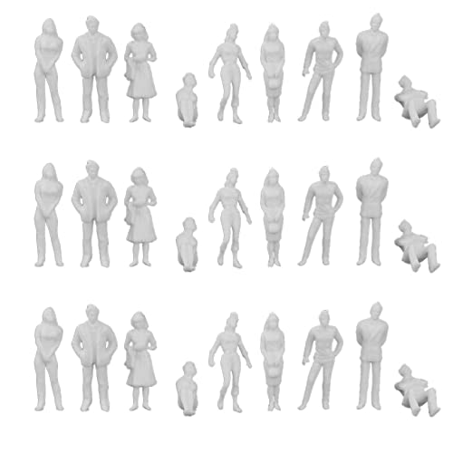 Speesy 1:50 Weiße Figuren Architektur Modell Menschlichen Maßstab HO Modell Plastik VöLker,30 Stück von Speesy