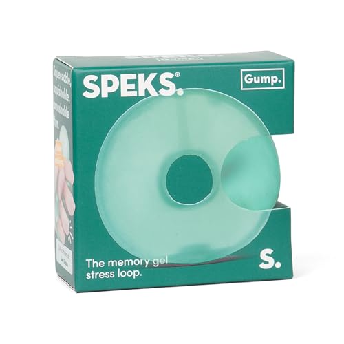 SPEKS Gump Loop | Glas | Ultra Soft Squishy Fidget Toy für Erwachsene & Jugendliche | Handflächengröße Spaß Stressabbau & Schreibtischspielzeug | Quetschbare Memory Loop mit Gelfüllung von Speks