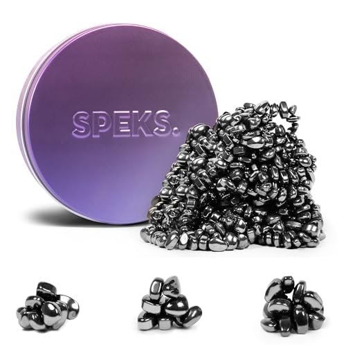 Speks Crags Ferritkitt - Über 500 Ferritsteine in einer matten Metalldose, ernsthaft befriedigendes Fidget-Spielzeug für Erwachsene und Schreibtisch-Spielzeug für Büro - Vitality, 300 g von Speks