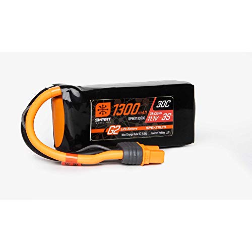 11.1V 1300mAh 3S 30C Smart G2 LiPo Battery: IC3 von Spektrum