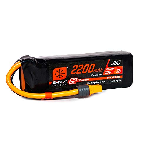 11.1V 2200mAh 3S 30C Smart G2 LiPo Battery: IC3 von Spektrum