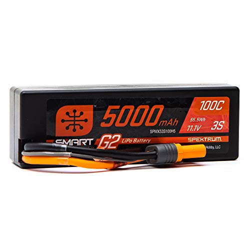 Spektrum 11.1V 5000mAh 3S 100C Smart G2 Hardcase LiPo Battery: IC5 Spektrum 11.1V 5000mAh 3S 100C Smart G2 Hardcase LiPo Battery: IC5 von Spektrum