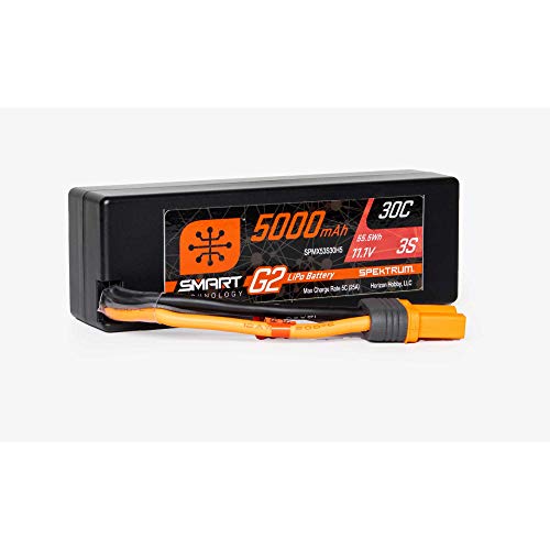 Spektrum 11.1V 5000mAh 3S 30C Smart G2 Hardcase LiPo Battery: IC5 Spektrum 11.1V 5000mAh 3S 30C Smart G2 Hardcase LiPo Battery: IC5 von Spektrum