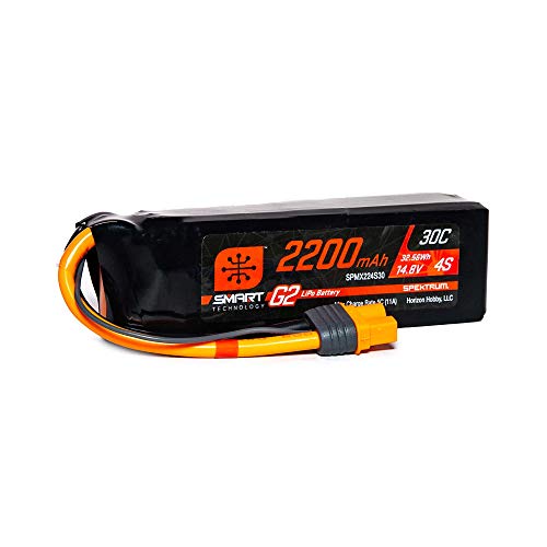 14.8V 2200mAh 4S 30C Smart G2 LiPo Battery: IC3 von Spektrum