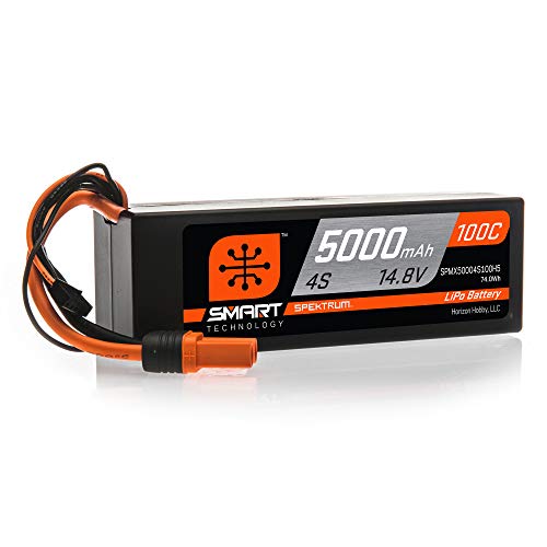 Spektrum 14.8V 5000mAh 4S 100C Smart Hardcase LiPo-Akku: IC5, SPMX50004S100H5 von Spektrum