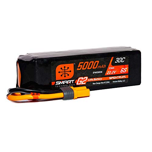 22.2V 5000mAh 6S 30C Smart G2 LiPo Battery: IC5 von Spektrum
