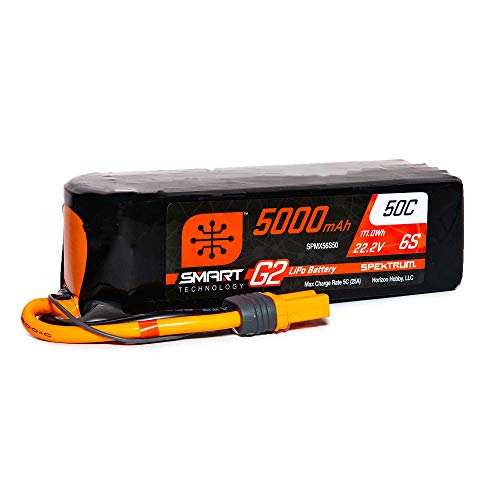 22.2V 5000mAh 6S 50C Smart G2 LiPo Battery: IC5 von Spektrum