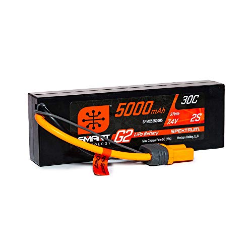 7.4V 5000mAh 2S 30C Smart G2 Hardcase LiPo Battery: IC5 von Spektrum