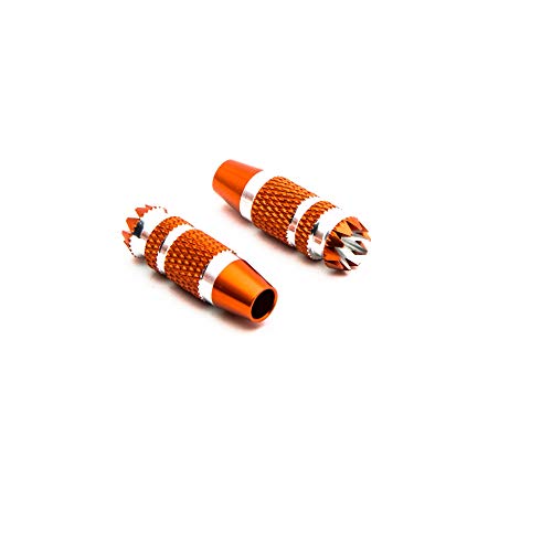 Gimbal Stick Ends 24mm Orange mit Silber (2): DX6G2, DX7G2 von Spektrum