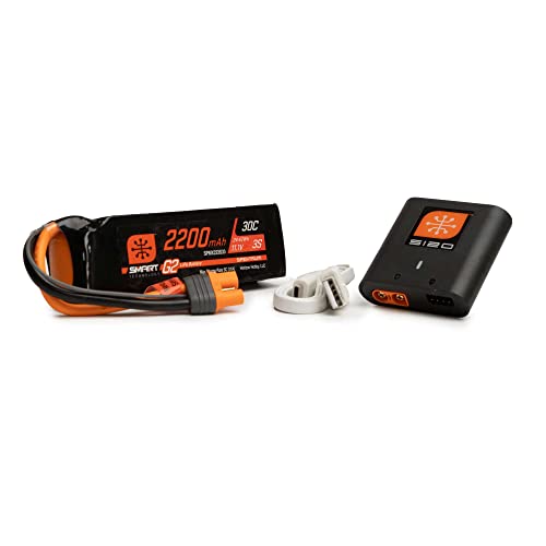 Spektrum Smart Powerstage Air Bundle: 2200mAh 3S G2 LiPo Battery / S120 Charger von Spektrum