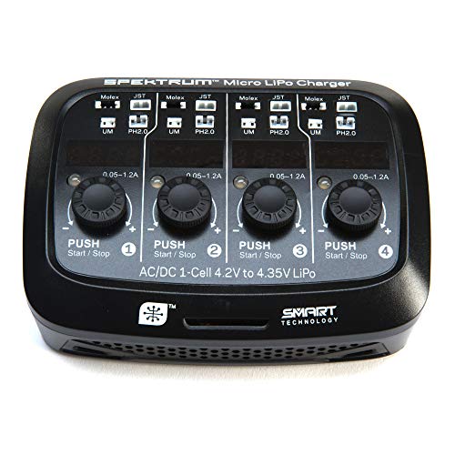 Smart Micro 4 Port AC DC 1S LiPo Charger Smart Micro 4 Port AC DC 1S LiPo Charger von Spektrum