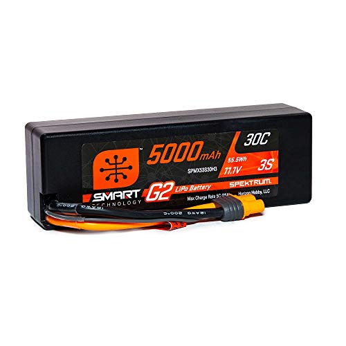 Spektrum 11.1V 5000mAh 3S 30C Smart G2 Hardcase LiPo Battery: IC3 Spektrum 11.1V 5000mAh 3S 30C Smart G2 Hardcase LiPo Battery: IC3 von Spektrum