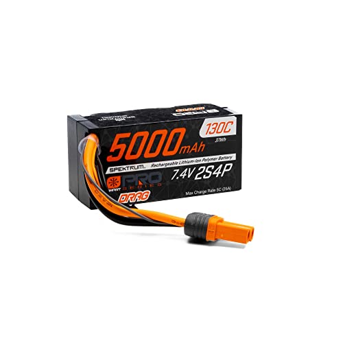 Spektrum 7.4V 5000mAh 2S 130C Smart No Prep Drag LiPo Battery: IC5 Spektrum 7.4V 5000mAh 2S 130C Smart No Prep Drag LiPo Battery: IC5 von Spektrum