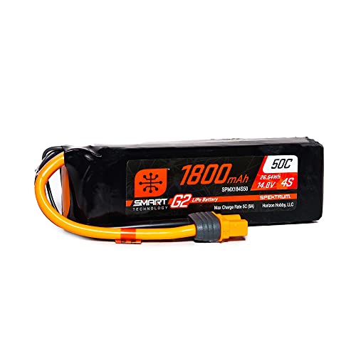 Spektrum SPMX184S50 1800mAh 4S 14.8V Smart G2 LiPo 50C IC3, Multi von Spektrum