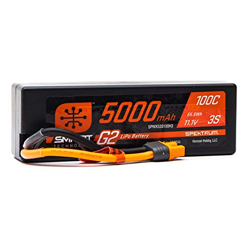 Spektrum SPMX53S100H3 5000mAh 3S 11.1V Smart G2 Hard Case LiPo 100C IC3, Multi Spektrum SPMX53S100H3 5000mAh 3S 11.1V Smart G2 Hard Case LiPo 100C IC3, Multi von Spektrum