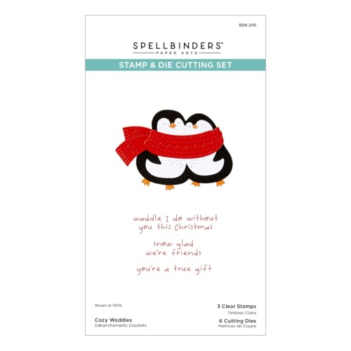 Cozy Waddles Stempel- und Stanzformen-Set aus der Merry Mischief-Kollektion von Spellbinders