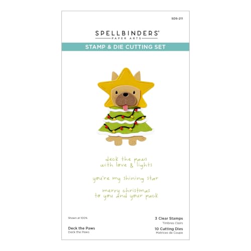 Deck The Paws Stempel- und Stanzformen-Set aus der Merry Mischief-Kollektion von Spellbinders
