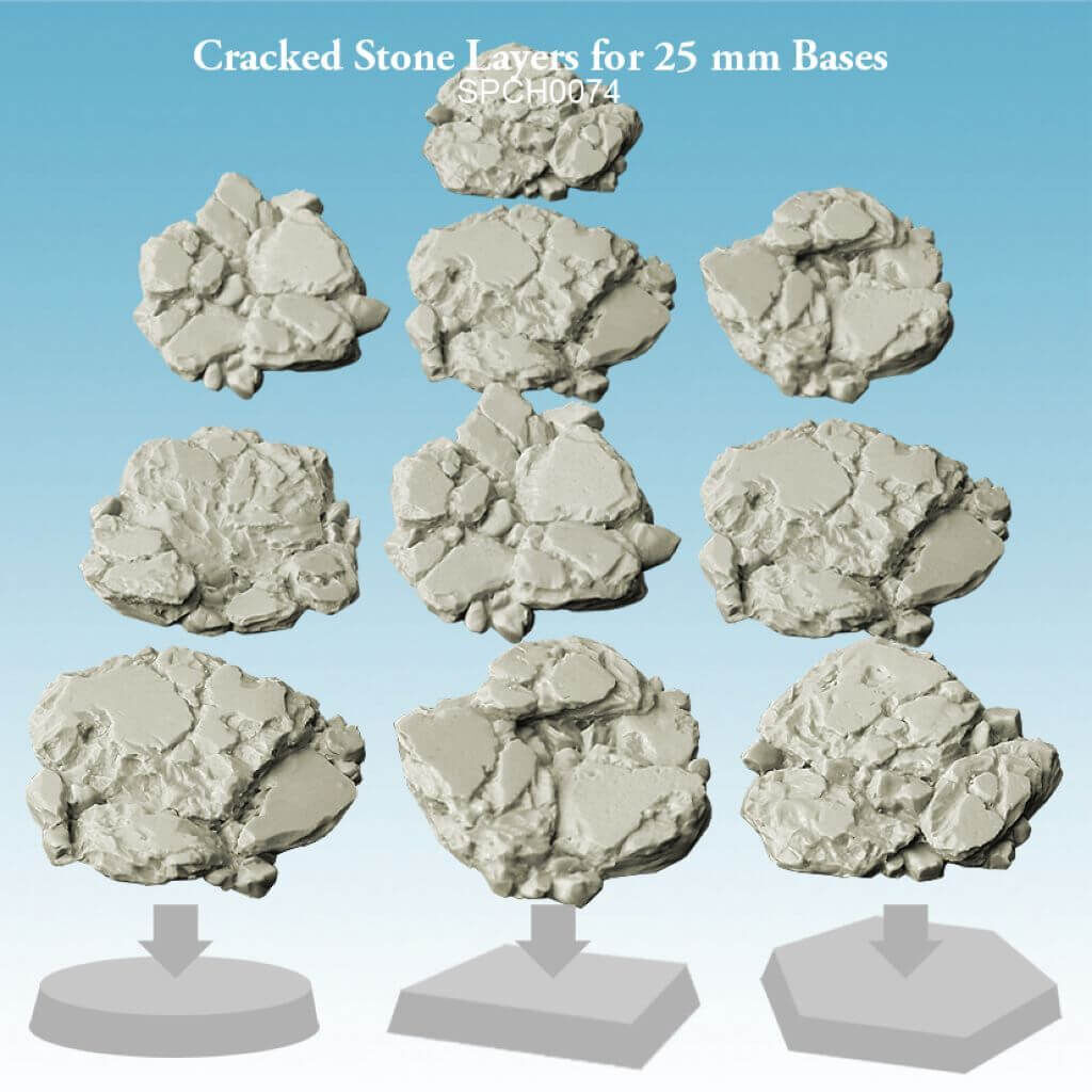 'Cracked Stone Layers for 25 mm Bases' von Spellcrow