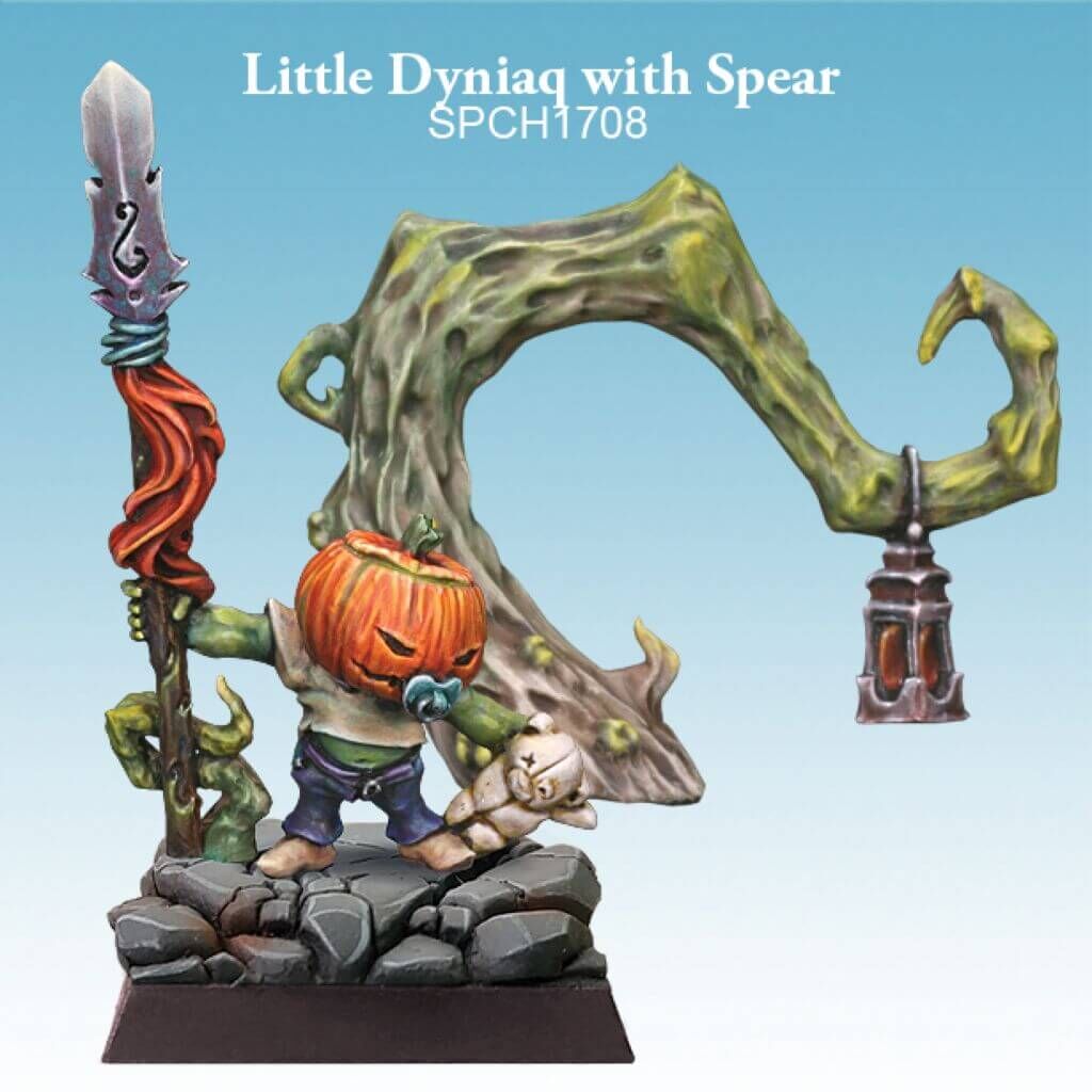 'Little Dyniaq with Spear' von Spellcrow