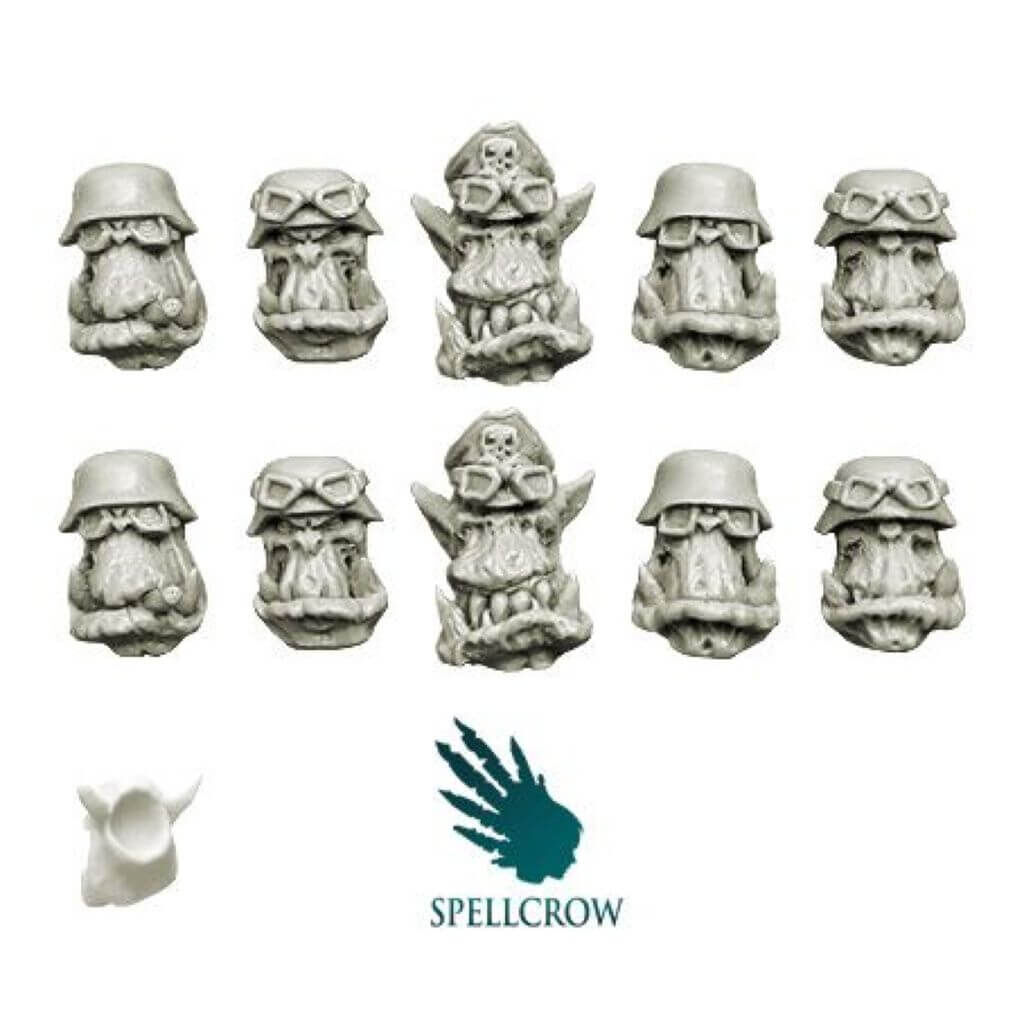 'Orcs Blitzkrieg Heads in Goggles' von Spellcrow