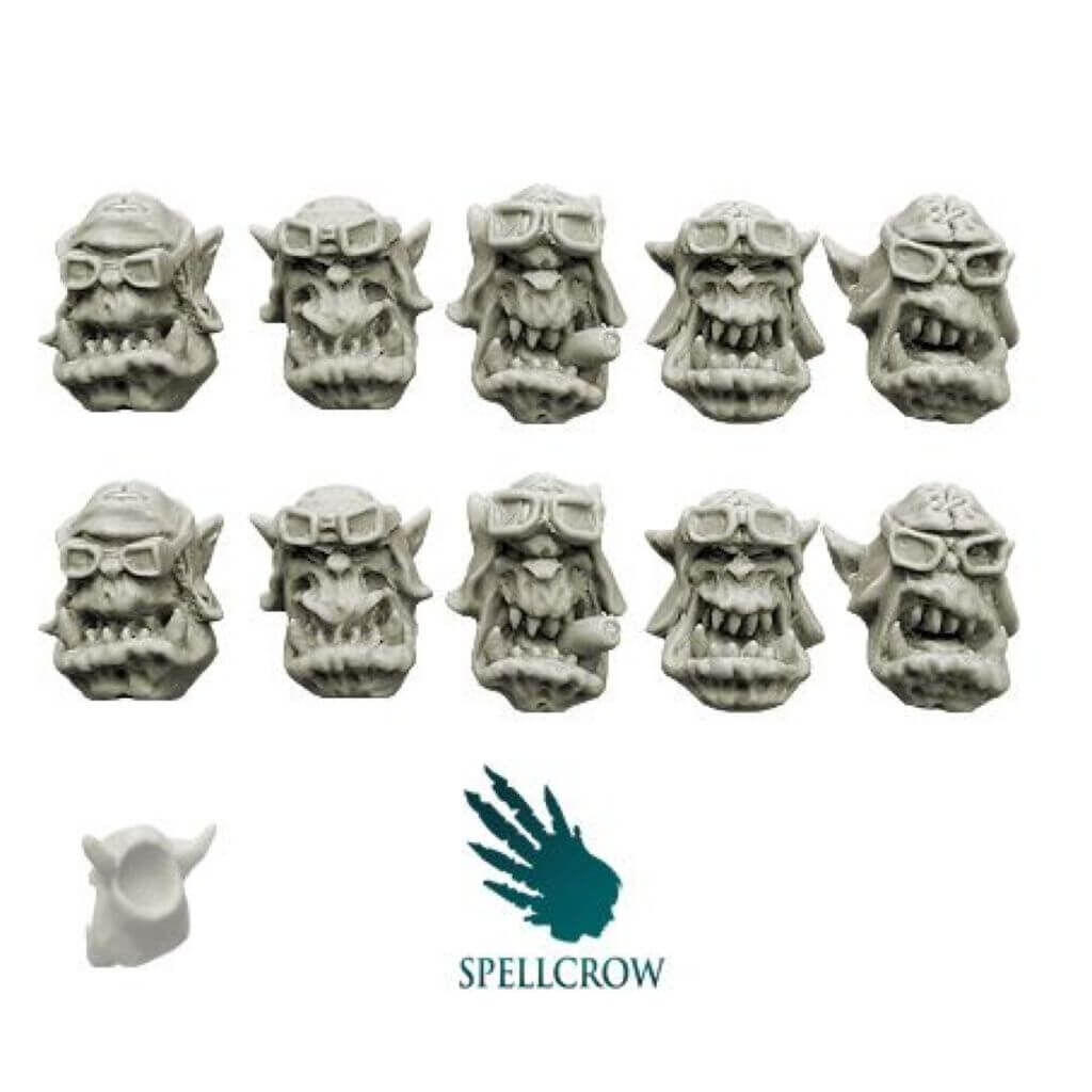 'Orcs Storm Flying Squadron Heads (ver. 2)' von Spellcrow