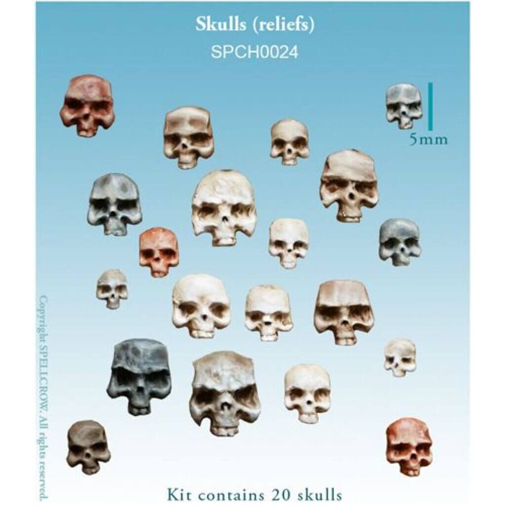 'Skulls (reliefs)' von Spellcrow