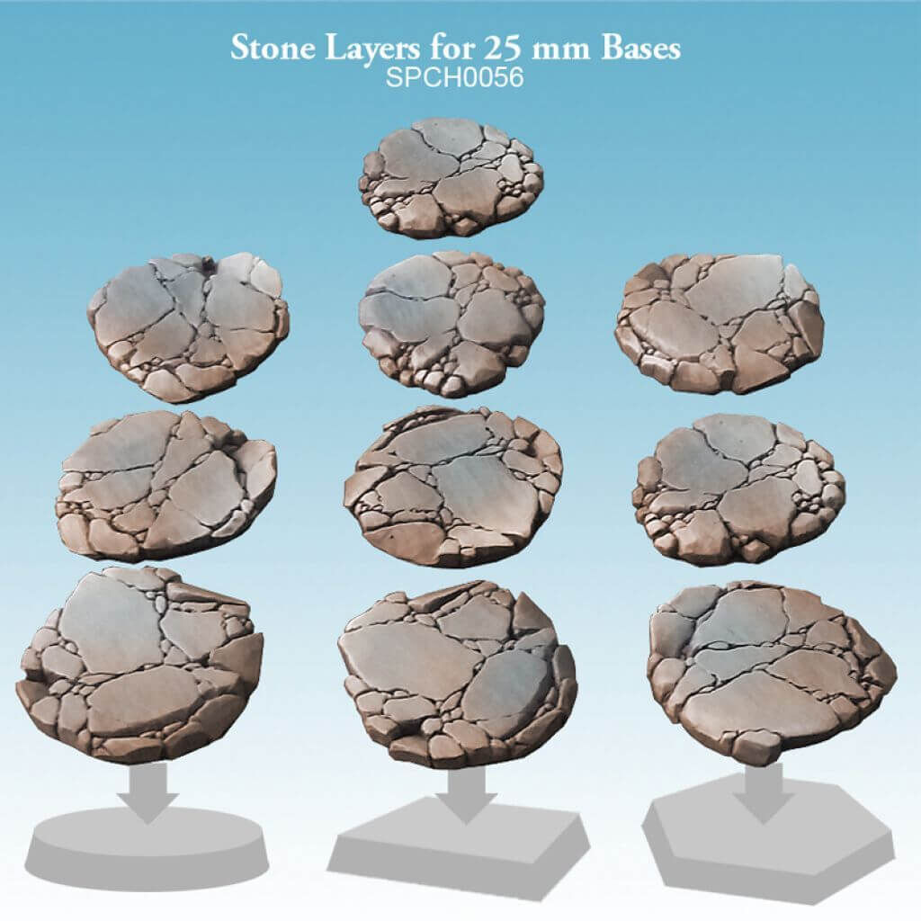 'Stone Layers for 25 mm Bases' von Spellcrow