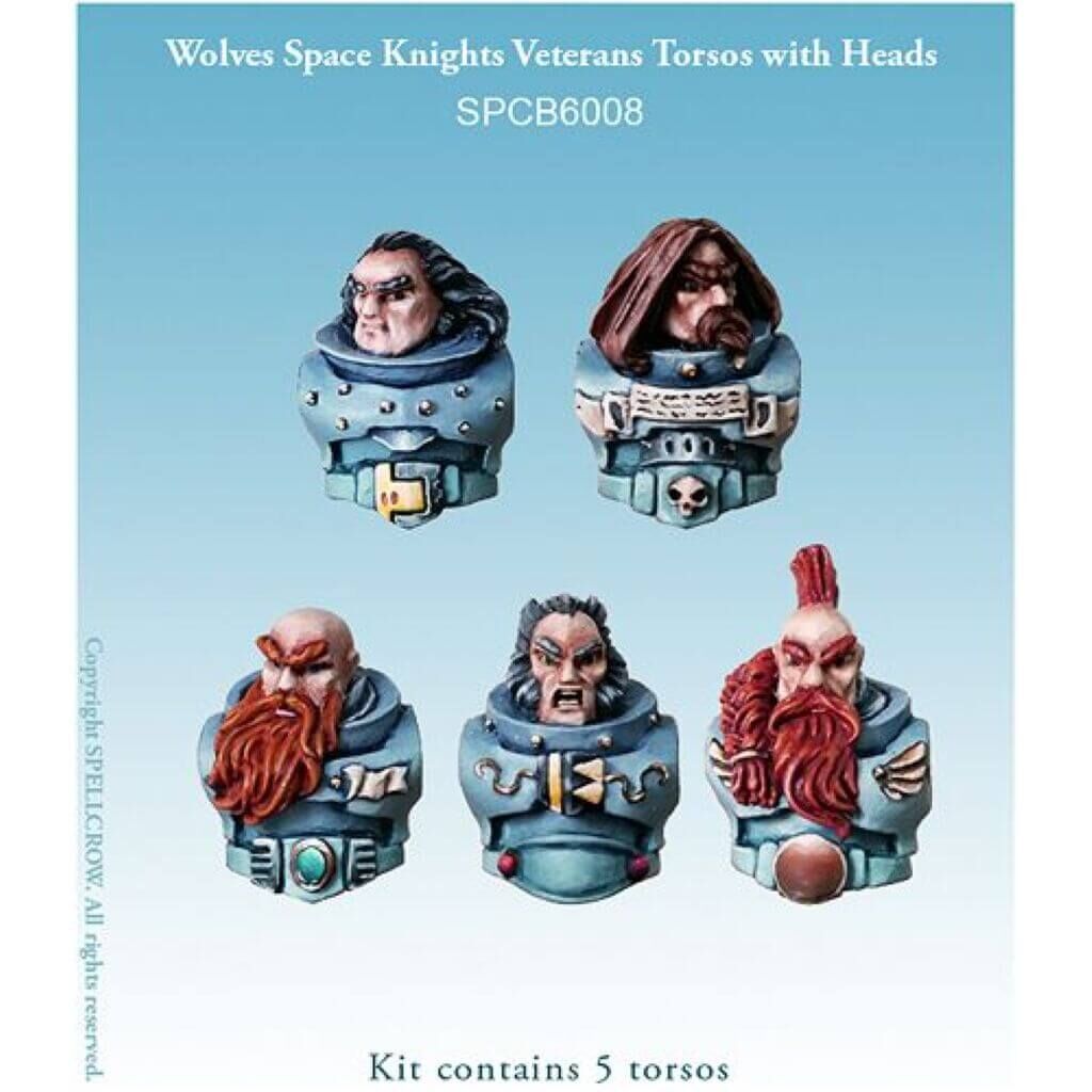 'Wolves Knights Veterans Torsos with Heads' von Spellcrow