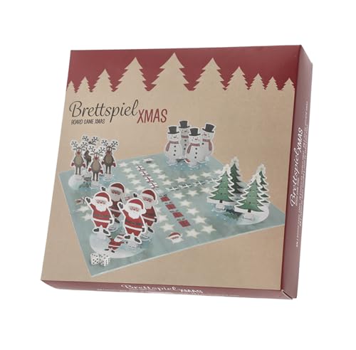 Weihnachts Würfelspiel Ludo für 2-4 Spieler - Winterliches Brettspiel für Kinder ab 5 Jahren - Gesellschaftsspiel Spieleklassiker Familienspiel Weihnachten Nikolaus Wichtel Geschenk Weihnachts Würfelspiel Ludo für 2-4 Spieler - Winterliches Brettspiel für Kinder ab 5 Jahren - Gesellschaftsspiel Spieleklassiker Familienspiel Weihnachten Nikolaus Wichtel Geschenk von Spetebo