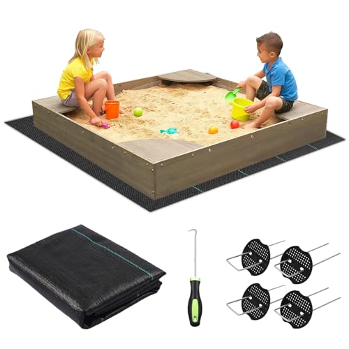 Spetsbst Unkrautvlies 2x2m, Sandkastenvlies Mit Befestigungsnagel Unkrautfolie für Kinder Sandkasten, Sandkastenunterlage Reißfestes für Verhindert Unkrautwachstum Spetsbst Unkrautvlies 2x2m, Sandkastenvlies Mit Befestigungsnagel Unkrautfolie für Kinder Sandkasten, Sandkastenunterlage Reißfestes für Verhindert Unkrautwachstum von Spetsbst