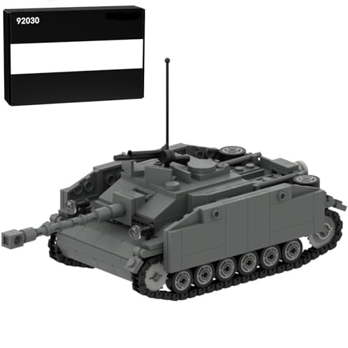 Spicyfy Militär Panzer Bausteine Modell, 414 Teile G-Typ-Sturmgeschütz Nr. 3 Panzer Bausatz Klemmbausteine Technik Militär Fahrzeug Konstruktionspielzeug - 92030 von Spicyfy