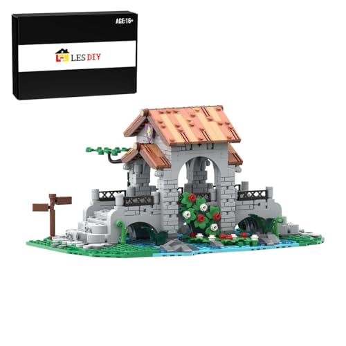 Spicyfy Mittelalterliche Löwenritterburg Klemmbausteine 743 Stück Ritterburg Gebäude Groß MOC Set für Erwachsene, MOC-161587 von Spicyfy