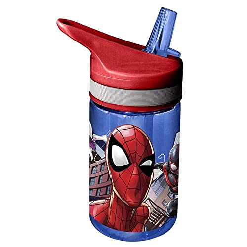 Trinkflasche Tritan 400ml - Spider Man, Hochwertige Trinkflasche aus Tritan mit Strohhalm, KL85876, Kids Licensing Trinkflasche Tritan 400ml - Spider Man, Hochwertige Trinkflasche aus Tritan mit Strohhalm, KL85876, Kids Licensing von Spider-Man