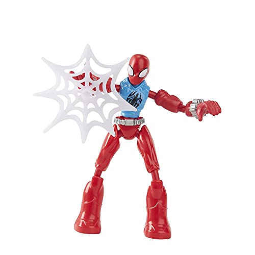 Spider-Man Spiderman F2297 Marvel Bend and Flex Marvel Scarlet Actionfigur, 15,2 cm, Flexible Figur, inklusive Webzubehör, für Kinder ab 4 Jahren Spider-Man Spiderman F2297 Marvel Bend and Flex Marvel Scarlet Actionfigur, 15,2 cm, Flexible Figur, inklusive Webzubehör, für Kinder ab 4 Jahren von Marvel