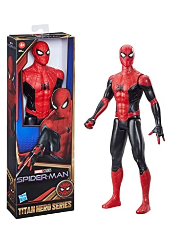 Marvel Spider-Man Titan Hero Serie 30 cm Neuer schwarzer und roter Anzug Spider-Man-Actionfigur, Spielzeug, inspiriert vom Spider-Man-Film, für Kinder ab 4 Jahren von SPIDER-MAN
