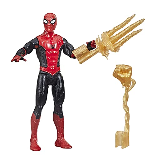 Spider-Man Marvel Actionfigur mit Mystery Web Gear Rüstung, 15,2 cm, Schwarz und Rot, ab 4 Jahren von Marvel